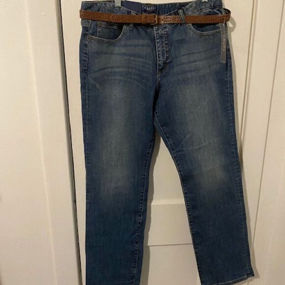 Chaps Madden Straight Long Length slimming fit jeans, size 14 - Picture 1 of 4